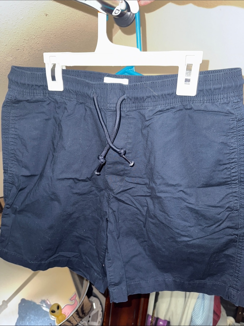 H&M Men's Navy Blue Swim Trunks with Drawstring
